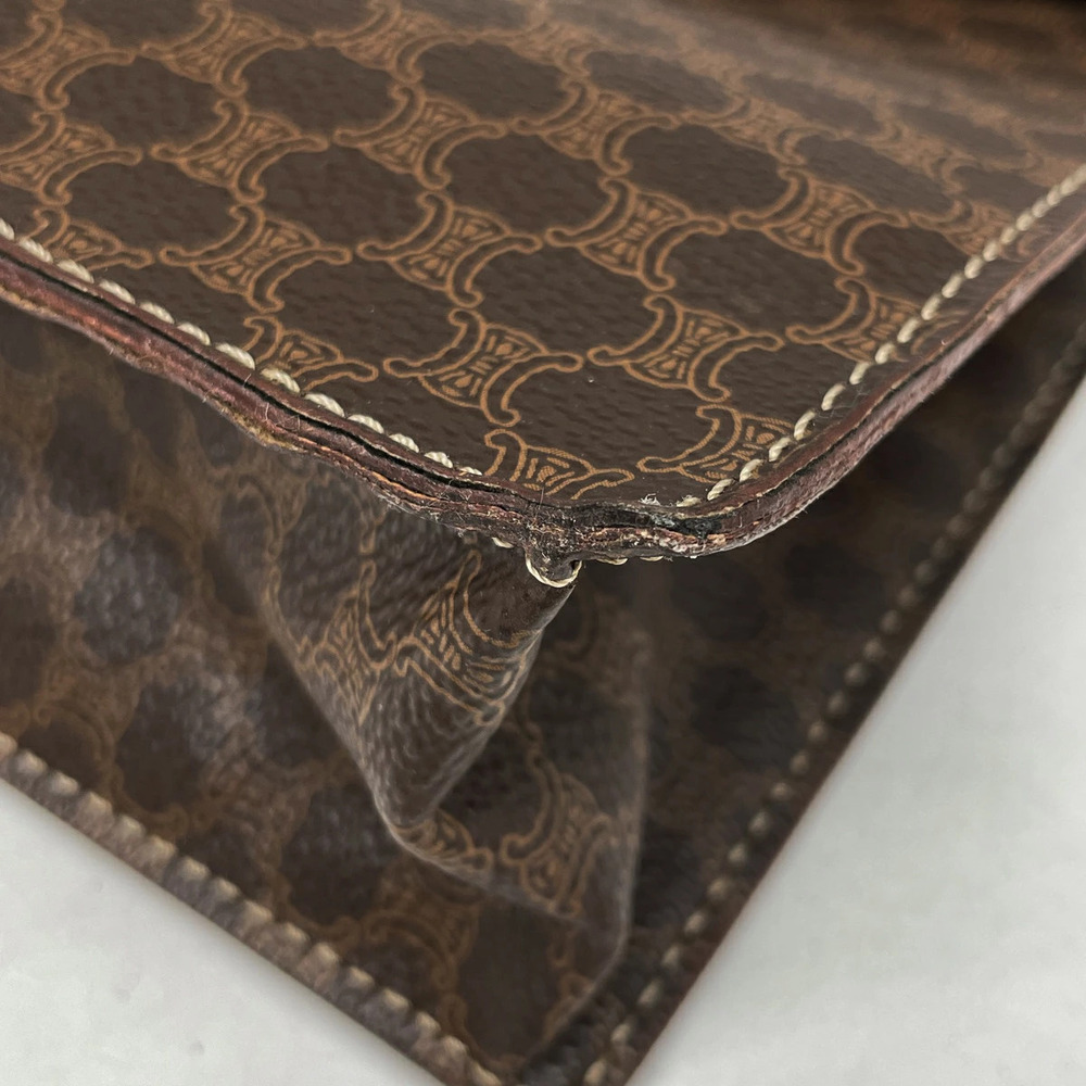 Celine Macadam handbag canvas brown - Picture 2 of 7